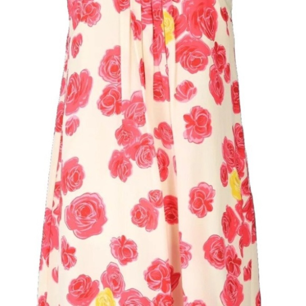 Moulinette Soeurs Floral Dress - Pink and Yellow Roses